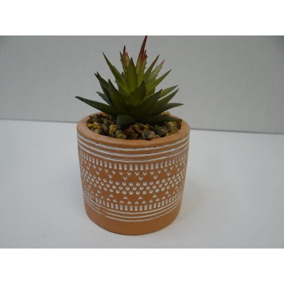 Artificial Succulent Plant, Mini terra-cotta pot, Office Home Decor Shelf Sitter - Picture 1 of 6